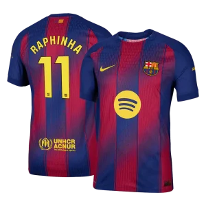Camiseta Auténtica RAPHINHA #11 Barcelona 2025/26 Primera Equipación-Versión Jugador